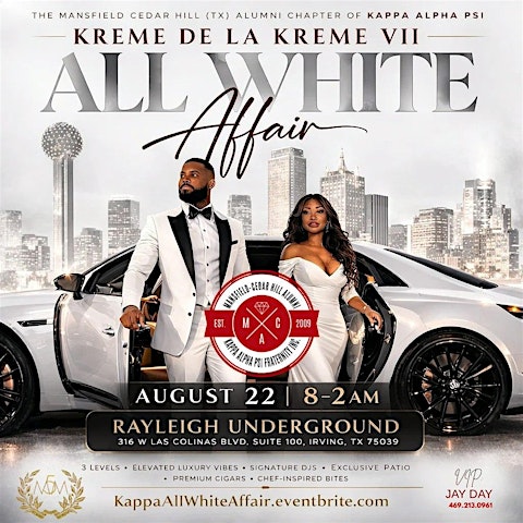 Kreme de la Kreme VII: Luxury All White Affair | Kappa Alpha Psi ♦️